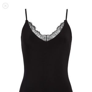 Babydoll lace neck thing body suit